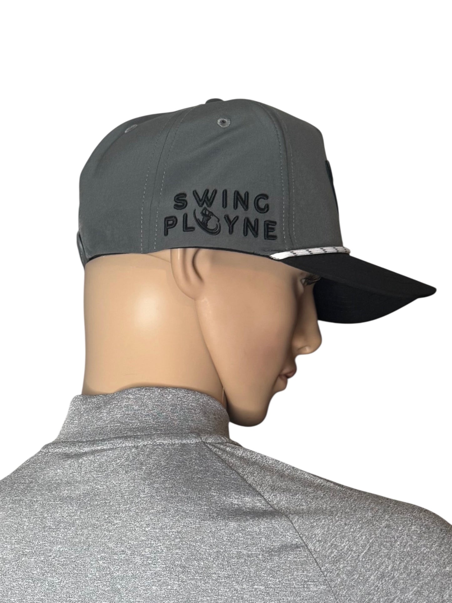 Grey/Black Cap