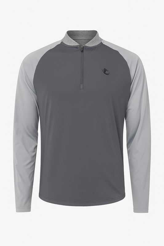 Dark Grey/ Grey 1/4 Zip