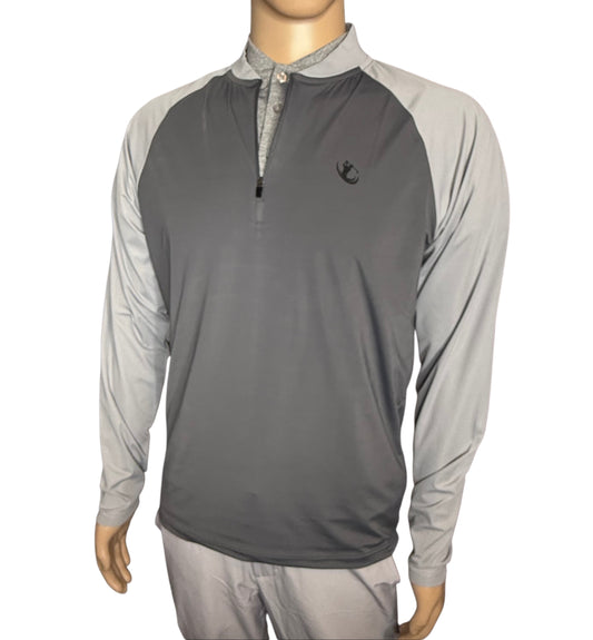 Dark Grey/ Grey 1/4 Zip