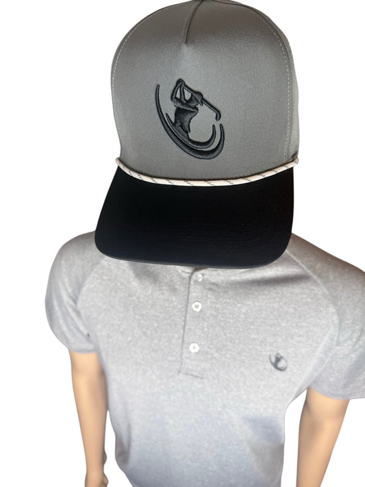Grey/Black Cap